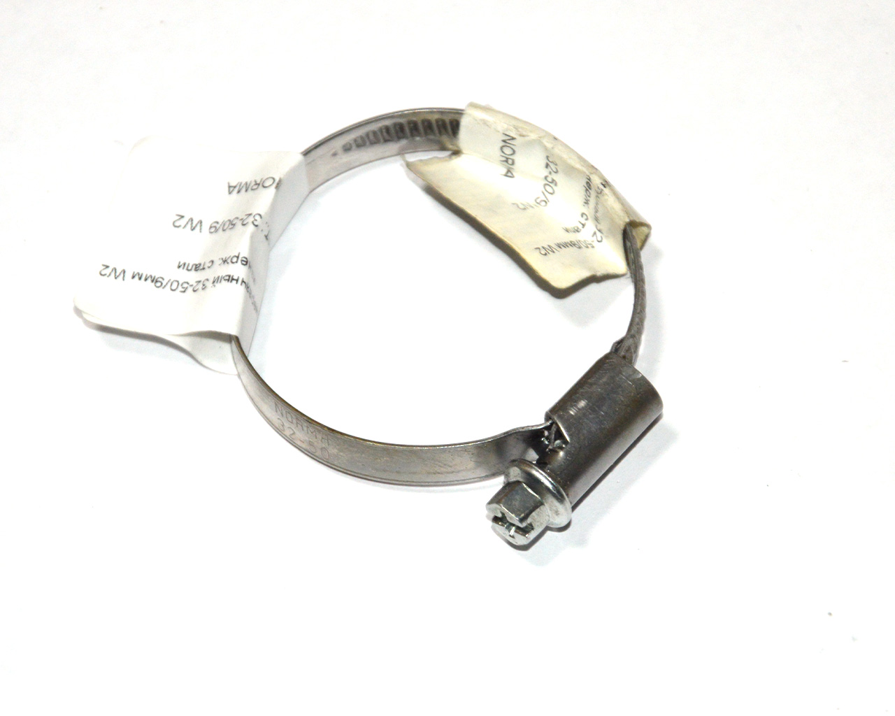 Хомут червячный 32-50/9мм W2 из нерж. стали