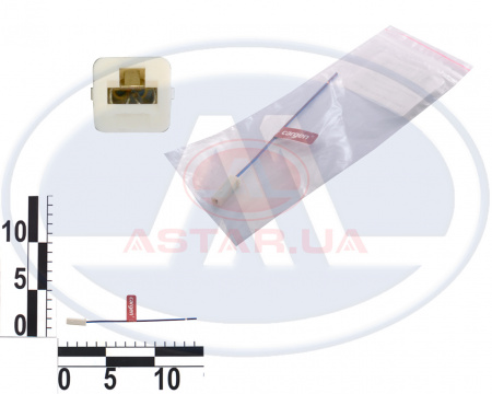 Разъем межжгутовой 1 контактный гнездовой серии 2,8, с проводом