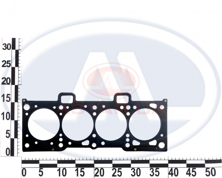 Прокладка ГБЦ ВАЗ 2190, дв 1,6 8кл. (метал с черным герметиком, сплошное покрытие)