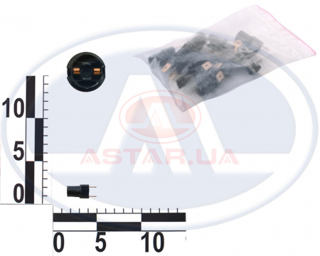 Патрон повторителя поворотов ВАЗ 2108-09 под лампу W5W б/ц (медные контакты)