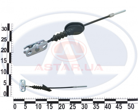 Трос ручного тормоза CHEVROLET AVEO передний