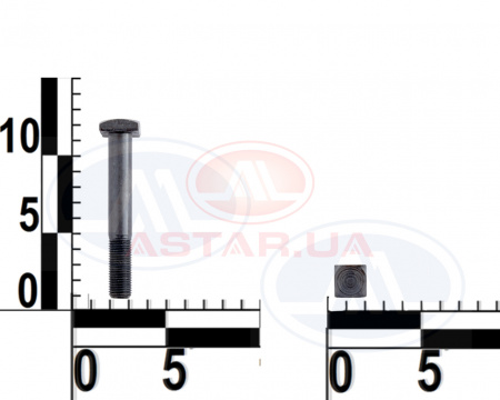 Болт М12х81 балки ВАЗ 2101, 2102, 2103, 2104, 2105, 2106, 2107 квадратный (10 шт.) пакет