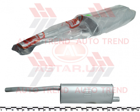 Глушитель основной DAEWOO NEXIA 1.5i, 1.8i (1995-1999) (закатной) тяжелый