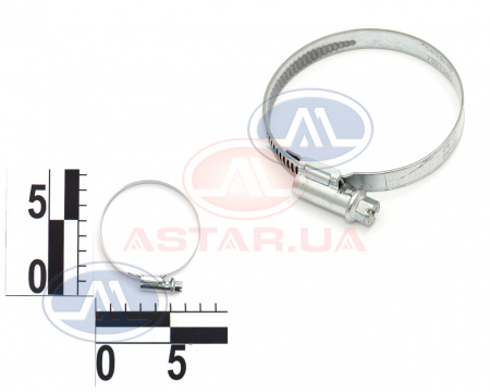 Хомут червячный 40-60/9мм W1 из оцинк. стали