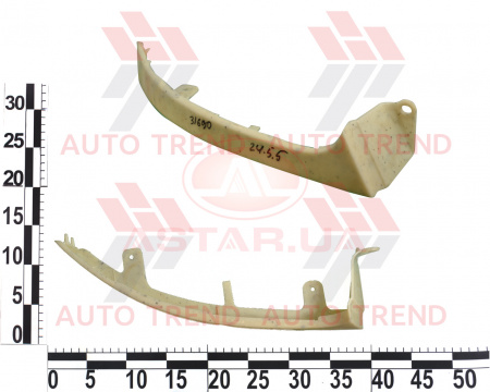 Накладка под фару DAEWOO LANOS прав. "ресничка"