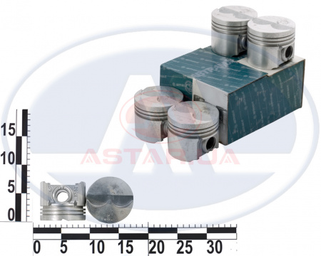 Поршень ЗАЗ 245 (1,1) (72,0А(В)) к-кт 4 шт., инд.уп (под заказ)