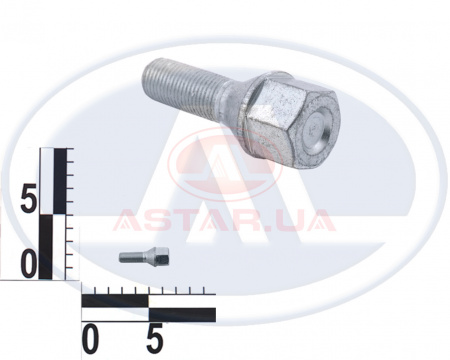 Болт М12х1,5х30 колеса Иномарка с юбкой