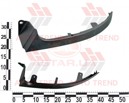 Накладка под фару DAEWOO LANOS лев. "ресничка"