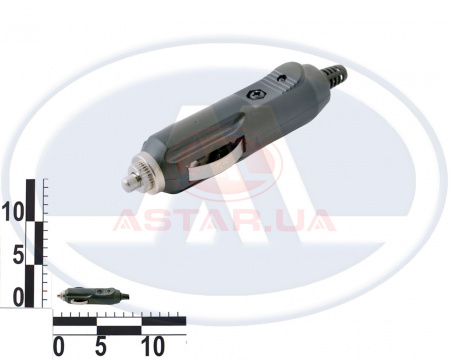 Штекер в прикуриватель с диодом, предохранителем