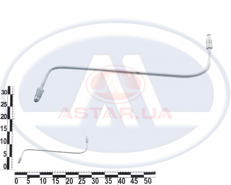 Трубка тормозная ВАЗ 2121 К2 от ГТЦ к тройнику вторичного контура