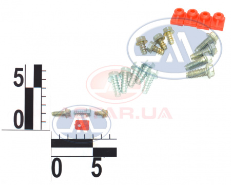 Ремкомплект крепления защиты двигателя ВАЗ 2101, 2102, 2103, 2104, 2105, 2106, 2107 пакет