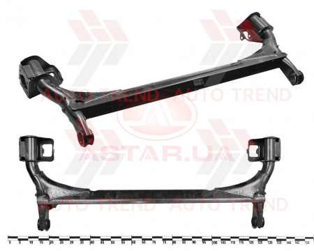 Балка задней подвески ВАЗ 2170 голый, (под сайлентблок 2110), с усил. "рычаг"