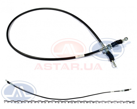 Трос ручного тормоза ГАЗ 330202 перед. длин. база