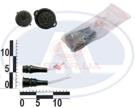 Комплект разъемов к задним фонарям ГАЗ борт. с проводами 2 шт.