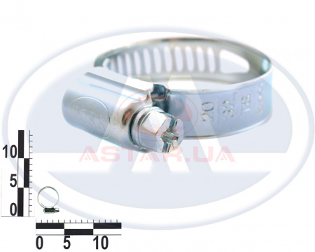 Хомут червячный 20-32/10мм уп. 50 шт.