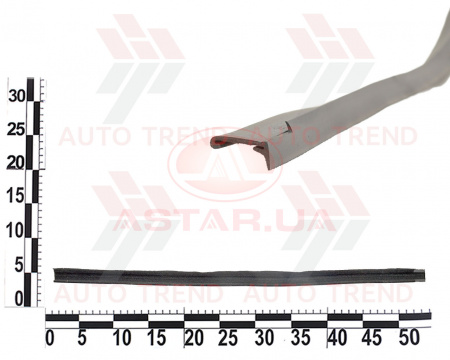Уплотнитель опускного стекла пер. двери ВАЗ 2121 лев.