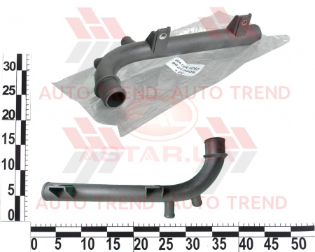 Патрубок насоса водяного CHEVROLET AVEO (пластиковый)