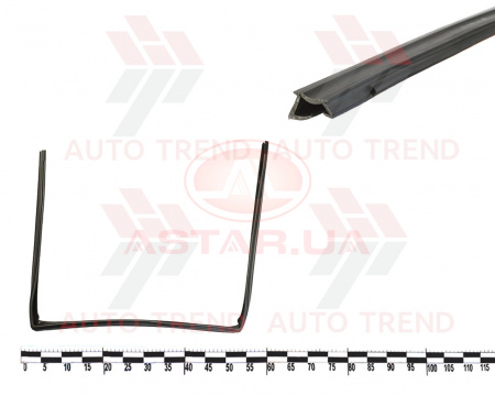 Уплотнитель опускного стекла зад. двери ВАЗ 2110,2112 верх. прав.