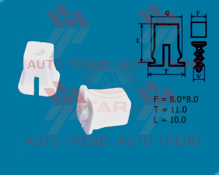 Гайка самореза внутр. обшивки VW Passat, Bora; Audi; Ford; Honda; Mazda; Toyota; Nissan; Opel; Peuge