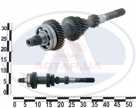 Вал первичный КПП ВАЗ 21083, 2110 в сб. с подшипником (ВОЛЖСКИЙ)