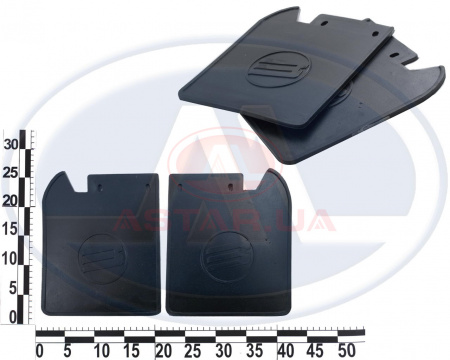 Фартук задний ЗАЗ 1102 (к-т 2 шт.) "брызговик"