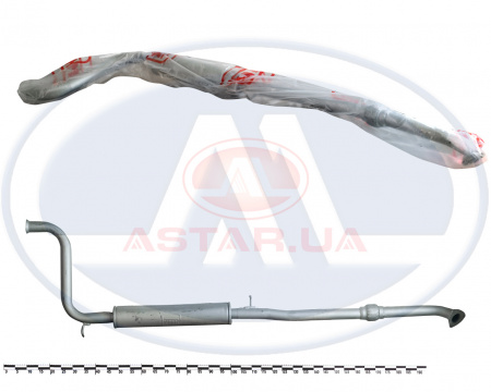 Резонатор ВАЗ 1117, 1118, 1119 "Калина" (закатной) тяжелый