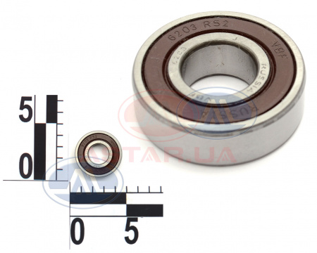 Подшипник привода электро вентил ВАЗ2103-15,180203 (ген 2110),Газель перв вал пер опора(коленвал)