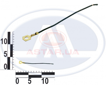 Контакт кольцевой d5,2мм, обжатый с проводом