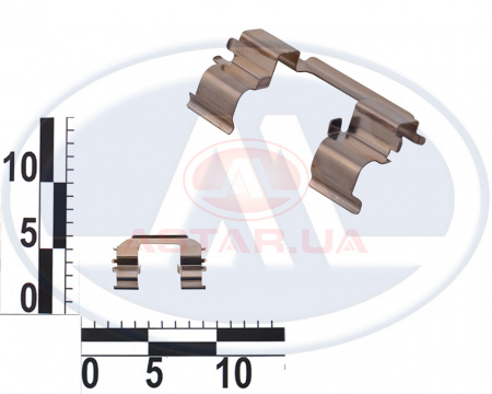 Пружина колодок торм. перед. DAEWOO/CHEVROLET LANOS/LEGANZA/NUBIRA/TACUMA/EVANDA 1.6 DOHC 14" (GMDW)