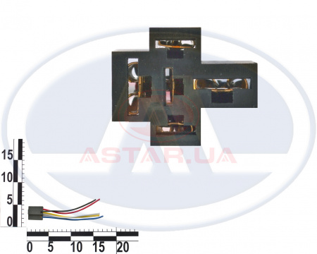Колодка реле 4-5 конт. 59-70А пластмассовый
