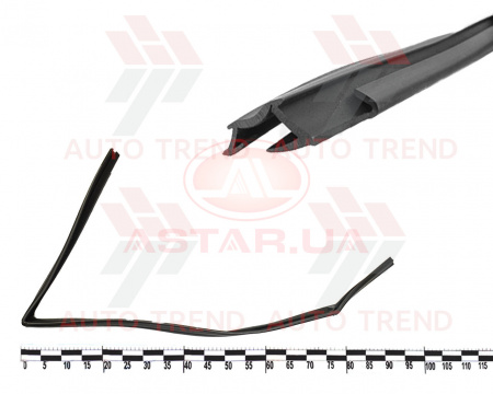 Уплотнитель опускного стекла пер. двери ВАЗ 2110-2112 верх. лев.