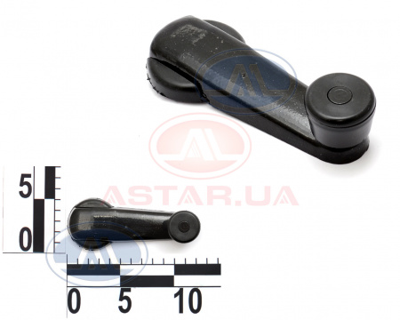 Ручка стеклоподъемника ВАЗ 2108 металл. с кольцом