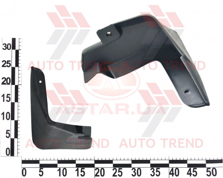 Брызговик передний DAEWOO LANOS 97- лев. (пластик)