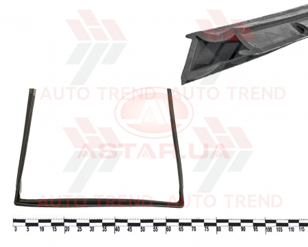 Уплотнитель опускного стекла зад. двери ВАЗ 2111 верх. прав.