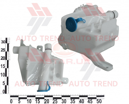 Бачок омывателя CHEVROLET Aveo/ZAZ Vida (OE) с горловиной  (1 отверстие под мотор)