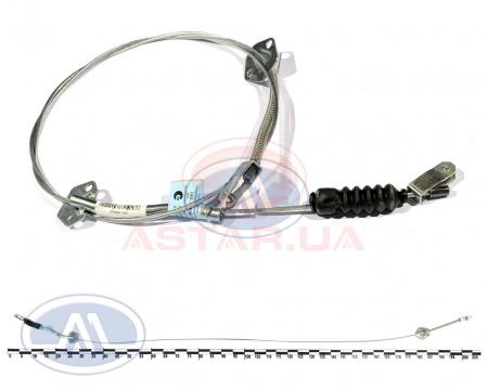 Трос ручного тормоза ГАЗ 24 лев.