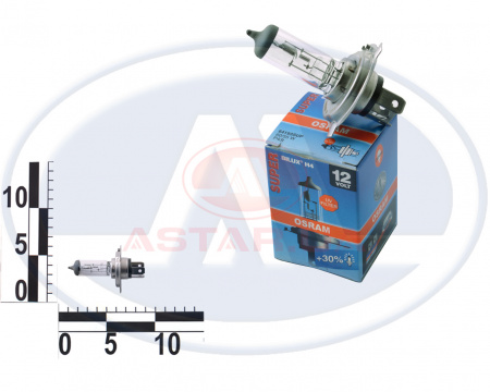 Лампа H4 12В 60/55Вт P43t SUPER с увел. светоотдачей на 30%