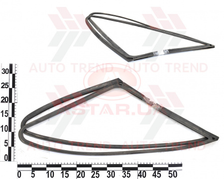 Уплотнитель заднего бокового стекла ВАЗ 2172 (к-т 2 шт.) "глухие"