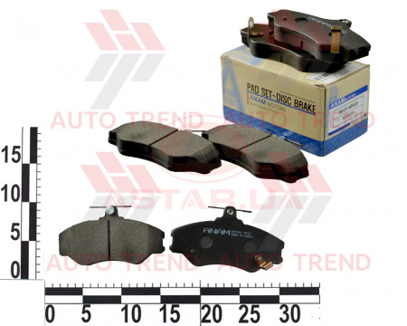 Колодки тормозные перед. HYUNDAI H-100