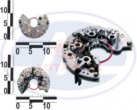 Блок выпрямительный генератора ВАЗ 2110-12, с ген. 977.3701