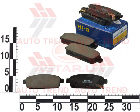 Колодки тормозные зад. CHEVROLET AVEO(T300)/CRUZE (J300) диск.