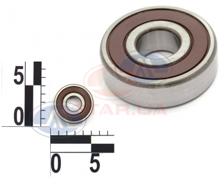 Подшипник генератора ВАЗ 2110-15, 1117,214, 2123,Газель,Волга со стороны привода 6-180303