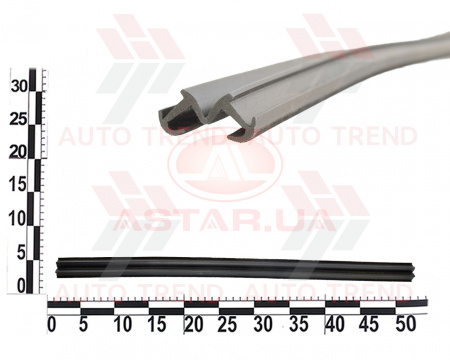 Уплотнитель опускного стекла зад.двери ВАЗ 2101, 2102, 2103, 2104, 2105, 2106, 2107