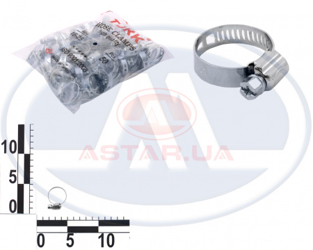 Хомут червячный 16-25/8.5мм уп. 50 шт.