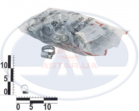 Хомут червячный 12-20/8,5 mm (уп. 50 шт.) TORK
