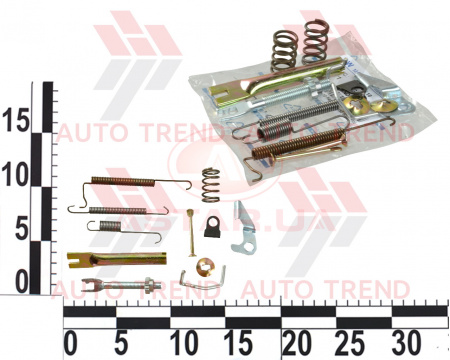 Ремкомплект пружин DAEWOO LANOS/NUBIRA лев. барабан. колодки п\э уп.