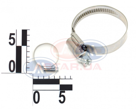 Хомут червячный 25-40/9мм W2 из нерж. стали