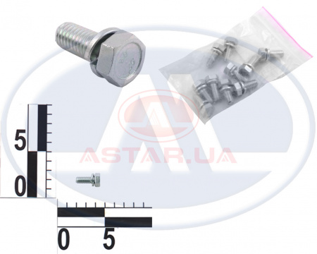Болт М8х20 корзины сцепления ВАЗ 2101-07, радиатора маслянного КамАЗ