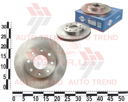 Диск тормозной передний CHEVROLET AVEO 13" (вент.) кор.уп.