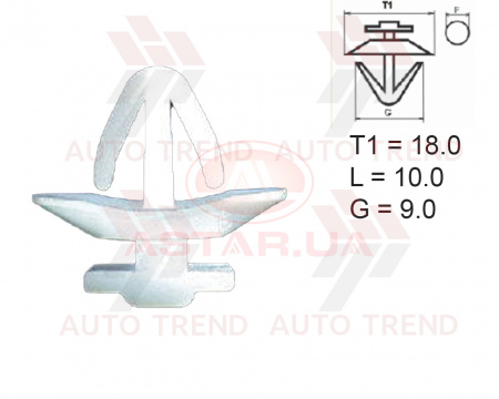 Держатель молдинга ВАЗ 2123